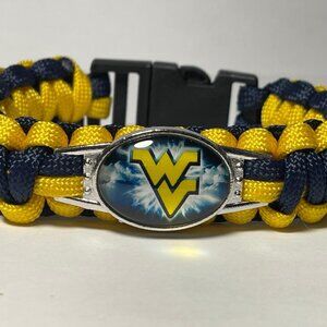 West Virginia Mountaineers NCAA Paracord Bracelet NEW